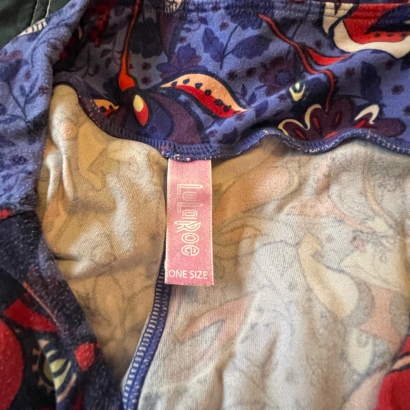 Lularoe Alice in Wonderland Leggings One Size - Picture 3 of 3